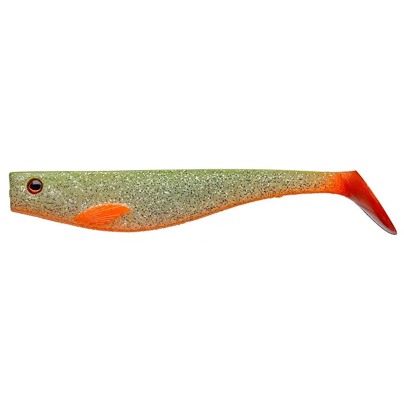 Illex Dexter Shad Yellow Back Glitter – Gummifisch mit Glitzer