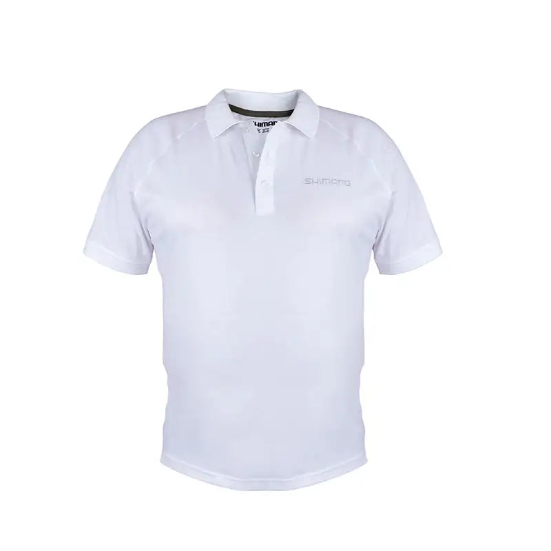 Shimano Wear Short Sleeve Polo White