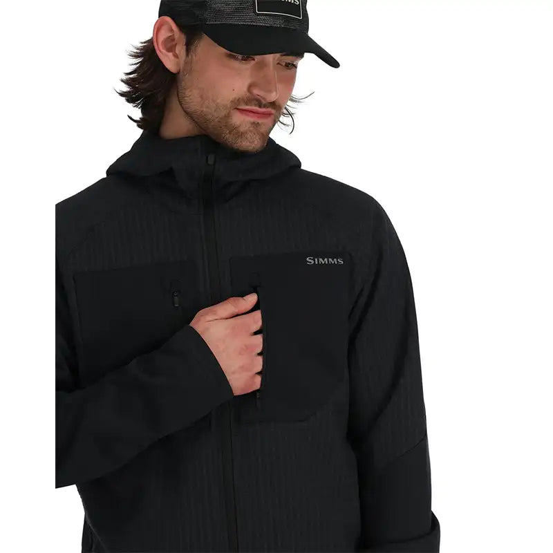 Simms Confluence Hoody Pullover schwarz