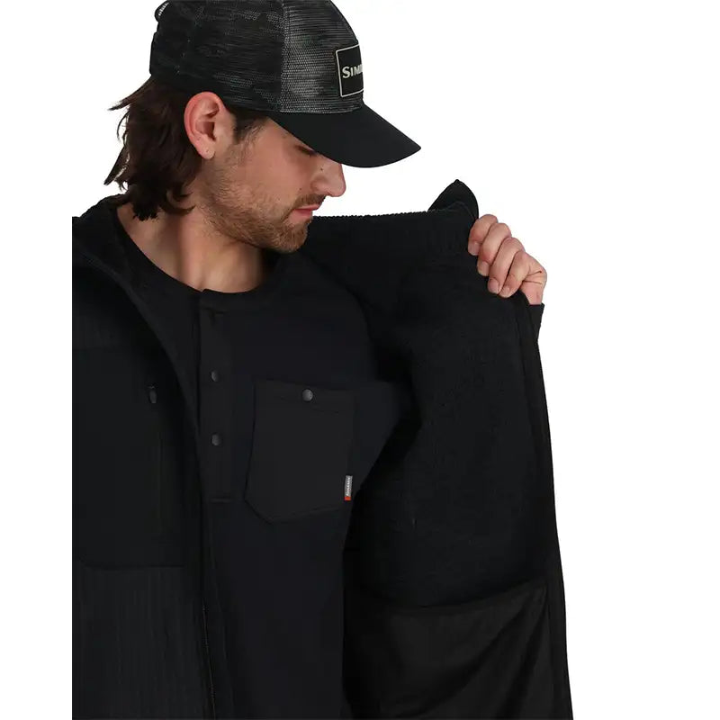 Simms Confluence Hoody Pullover schwarz