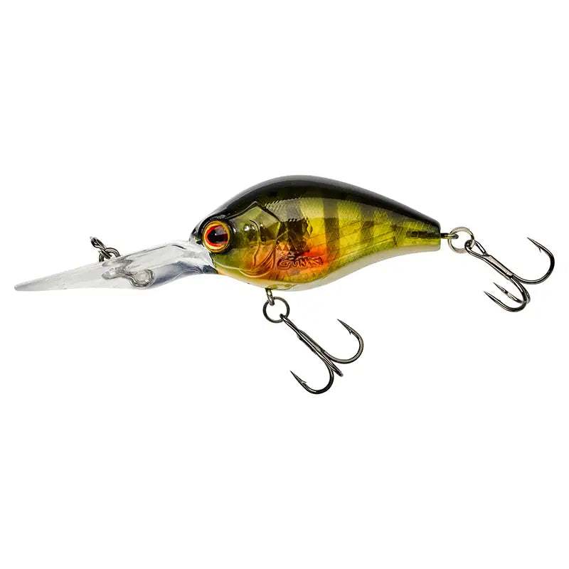 Crankbait von Gunki Raiju 45mm schwimmender Wobbler in Barsch Dekor