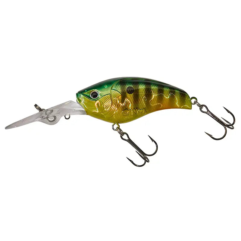 Gunki Slattern Crank in 65mm schwimmend für klares oder leicht angetrübtes Wasser in Fire Gold Perch