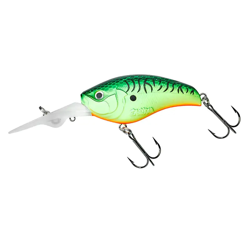 Slattern Crankbait von Gunki für trübes Wasser in Fire Tiger