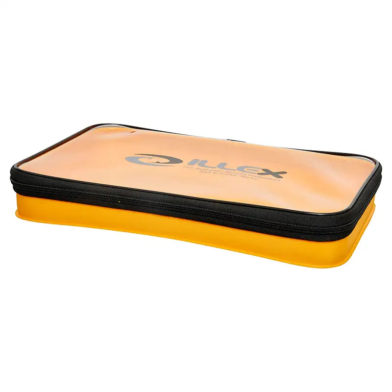 Illex Safe Bag Slim L Yellow Zubehörtasche 39x25.5x5.5cm große Slim-Bauweise mit durchsichtigem Deckel_17441