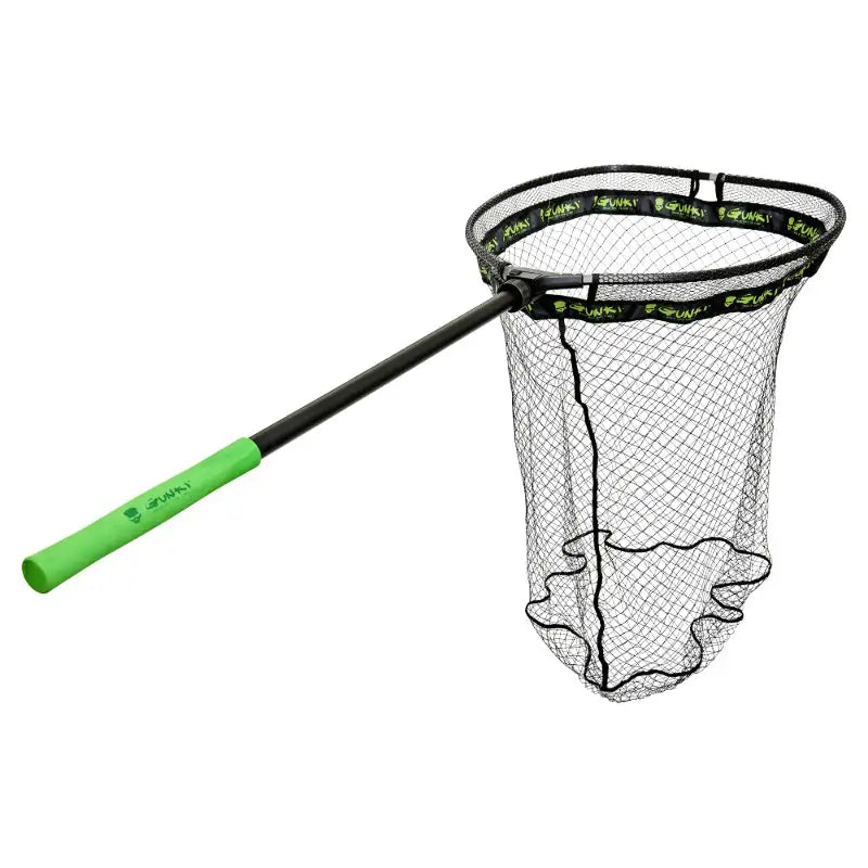 Gunki Supersize Kescher Pike klappbar 80mm Aluminiumrahmen knotenlos PVC-beschichtet Hecht-Angeln